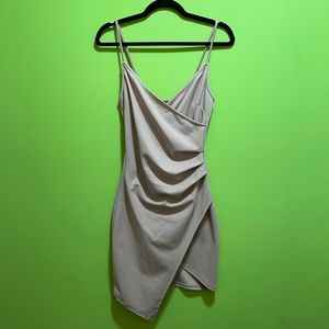 Light purple body con dress with slit size S